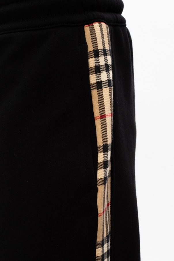 パンツ Burberry 8048649 A1189 Trousers Black Burberry boy's cotton jogger pants 8088546 Black | Caposerio.com